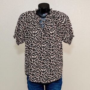 LOFT Cheetah Print Top 